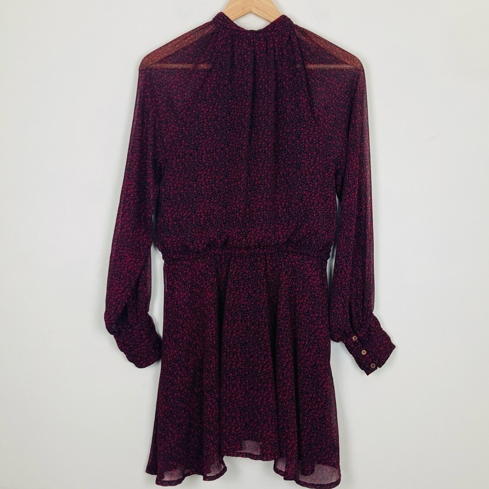 Cleobella red and black floral “Kelly” button front mini dress. Size Small. - Picture 11 of 12